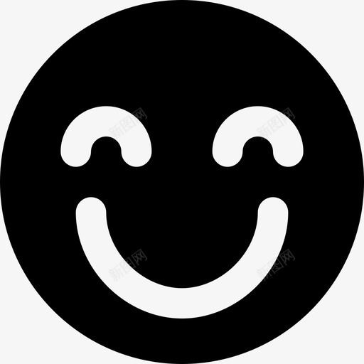 微笑表情脸图标svg_新图网 https://ixintu.com 幸福 微笑 漂亮图标表情md固体 脸 表情