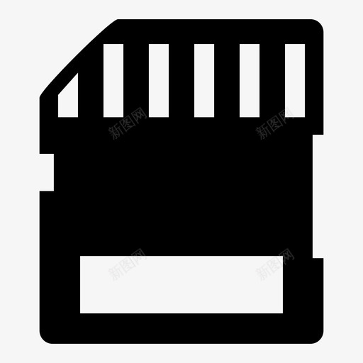 sd卡数据内存图标svg_新图网 https://ixintu.com sd卡 内存 存储器 接口 数据