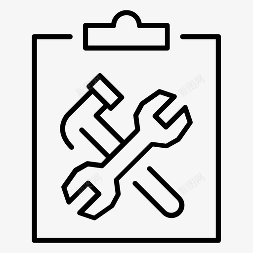 剪贴板构造命令图标svg_新图网 https://ixintu.com 剪贴板 命令 工作 工作命令 构造