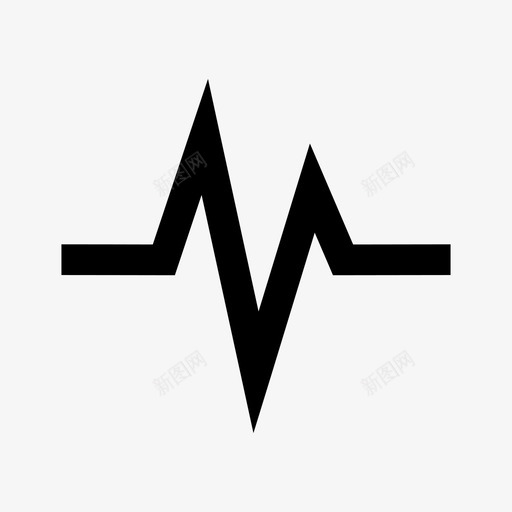 脉搏健康心跳图标svg_新图网 https://ixintu.com 健康 心跳 符号 脉搏 药物