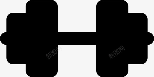 哑铃游戏运动图标svg_新图网 https://ixintu.com smashicons运动md实心 哑铃 游戏 运动 重量
