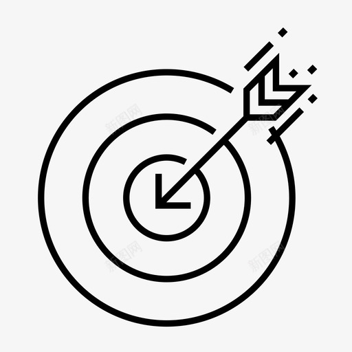 目标射箭箭图标svg_新图网 https://ixintu.com 射箭 目标 箭 财政 进球 靶心