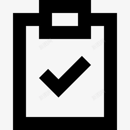 检查表剪贴板任务完成图标svg_新图网 https://ixintu.com 任务完成 剪贴板 待办事项 检查表 行要素图标集