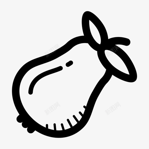 梨水果健康图标svg_新图网 https://ixintu.com 健康 树 梨 水果 水果蔬菜 甜