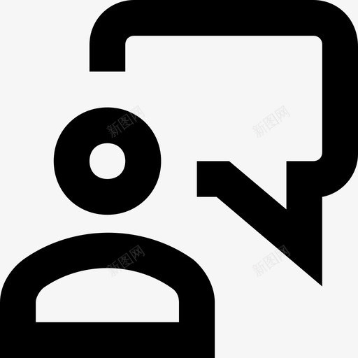 聊天聊天泡泡聊天信使图标svg_新图网 https://ixintu.com 短信息 线路基本图标集 聊天 聊天信使 聊天泡泡