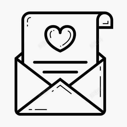 情书信封心图标svg_新图网 https://ixintu.com 信封 心 情书 情人节 浪漫
