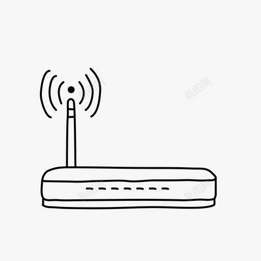 无线路由器互联网连接wifi图标svg_新图网 https://ixintu.com wifi 互联网连接 无线信号 无线路由器 设备