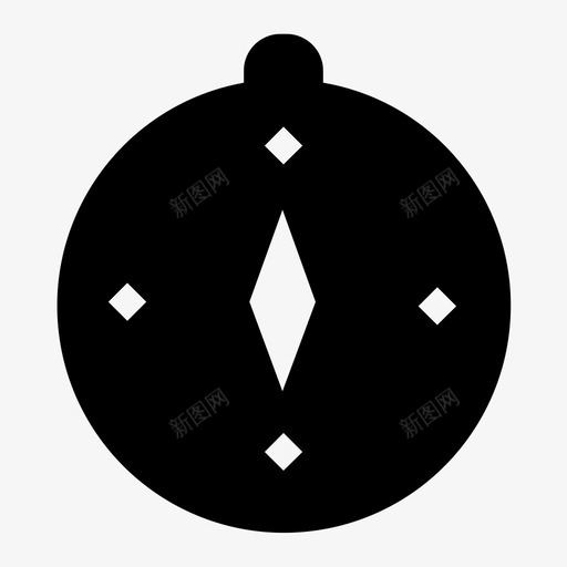 指南针圆形范围图标svg_新图网 https://ixintu.com 圆形 拉伸 指南针 材料设计假日标志 球体 范围