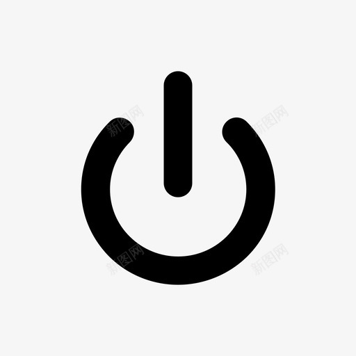 通电关机开机图标svg_新图网 https://ixintu.com 关机 开机 通电