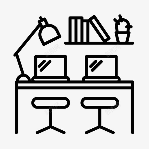 协同工作商务协作图标svg_新图网 https://ixintu.com 办公室 协作 协同工作 协同工作空间 商务 社区