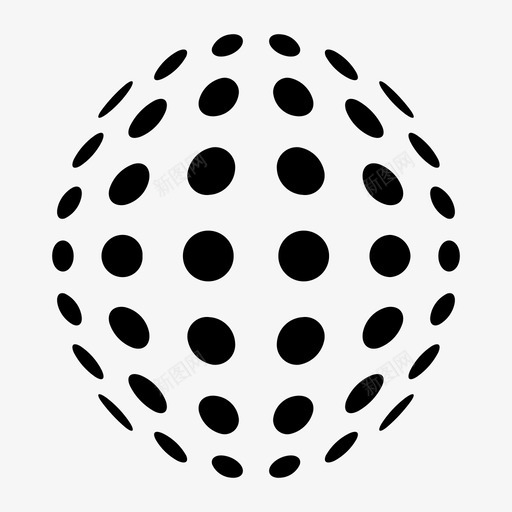 点球抽象形状图标svg_新图网 https://ixintu.com 形状 抽象 抽象点形状 点球