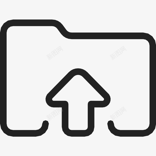 上传文件夹商务办公图标svg_新图网 https://ixintu.com 上传文件夹 办公 商务