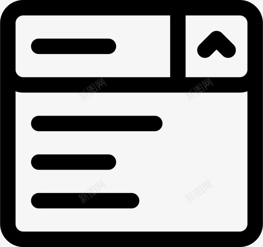 下拉列表表单输入图标svg_新图网 https://ixintu.com 下拉列表 互联网 用户界面 网站 表单 输入 选择