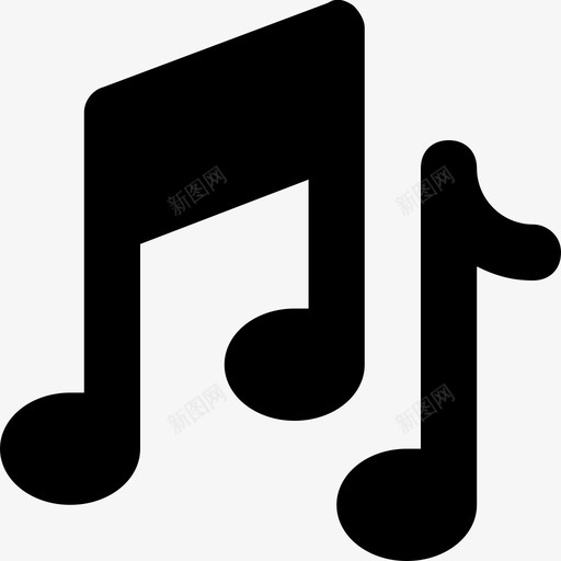 音乐备忘第八音符音乐节点图标svg_新图网 https://ixintu.com quaver web和ui图标 第八音符 音乐备忘 音乐节点