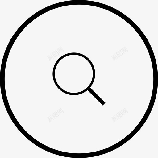 搜索放大镜uiux图标集合svg_新图网 https://ixintu.com uiux图标集合 搜索 放大镜