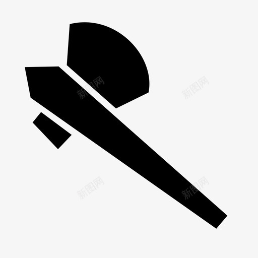 斧刀刃戟图标svg_新图网 https://ixintu.com rpg武器雕文 中世纪 刀刃 北欧海盗 战斧 戟 斧