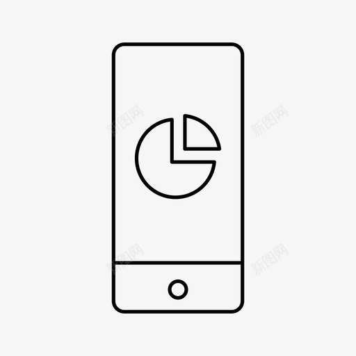 iphone饼图分析设备图标svg_新图网 https://ixintu.com iphone饼图 分析 屏幕 设备 饼图