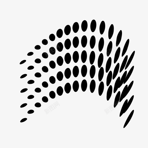 点曲线抽象形状图标svg_新图网 https://ixintu.com 形状 抽象 抽象点形状 波浪 点曲线