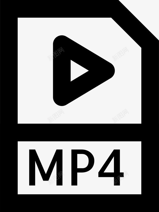 mp4文件文档扩展名图标svg_新图网 https://ixintu.com mp4文件 smashicons文件类型md大纲 扩展名 文档 格式