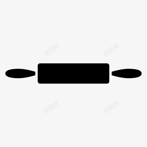 擀面杖面包房面团图标svg_新图网 https://ixintu.com 厨房 擀面杖 面包房 面团