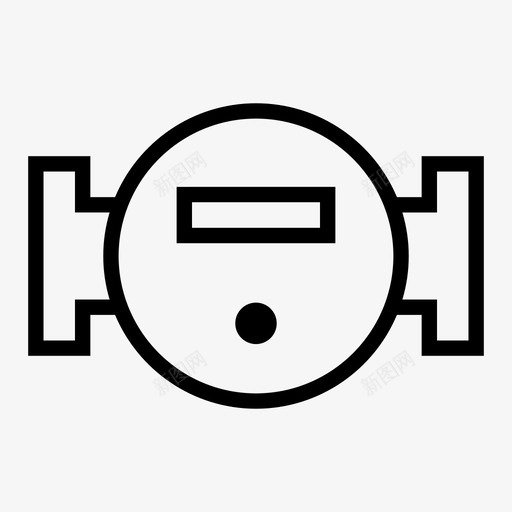 压力表煤气表仪表图标svg_新图网 https://ixintu.com 仪表 压力检查 压力表 水表 测量 煤气表 轮廓采集