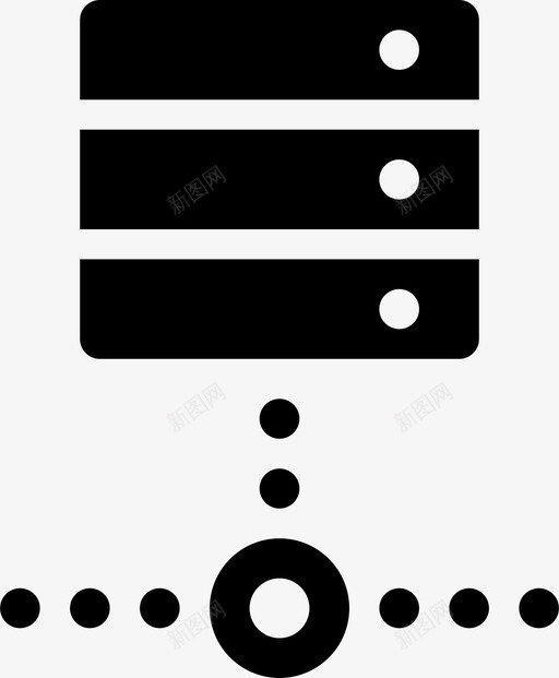 脱机数据中心图标svg_新图网 https://ixintu.com 数据中心 脱机