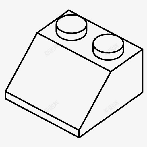 乐高积木建筑玩具图标svg_新图网 https://ixintu.com 乐高积木 建筑 玩具