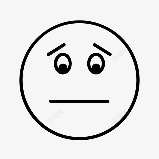 困惑情绪化紧张图标svg_新图网 https://ixintu.com 不安 困惑 情绪化 担心 紧张