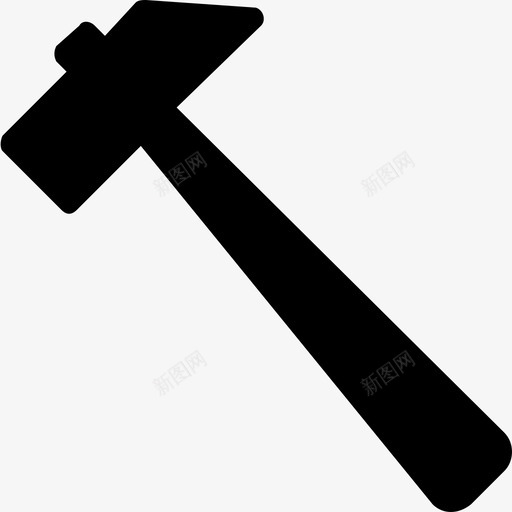 锤子手动工具钉子锤图标svg_新图网 https://ixintu.com web和ui图标 作业工具 手动工具 维修工具 钉子锤 锤子