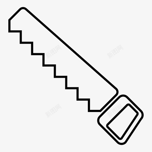 锯木匠切割图标svg_新图网 https://ixintu.com 切割 工业 手工 木匠 木材 锯