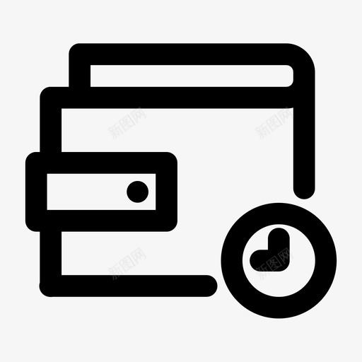挂起钱包加载钱图标svg_新图网 https://ixintu.com 付款 加载 挂起钱包 钱 钱包粗体