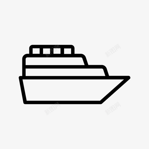渡船看船图标svg_新图网 https://ixintu.com 渡船 看 船 转运