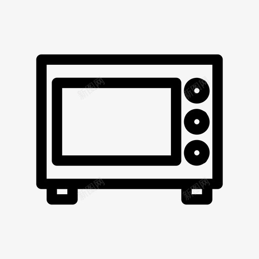 微波炉电器烹饪图标svg_新图网 https://ixintu.com 厨房 微波炉 烹饪 电器