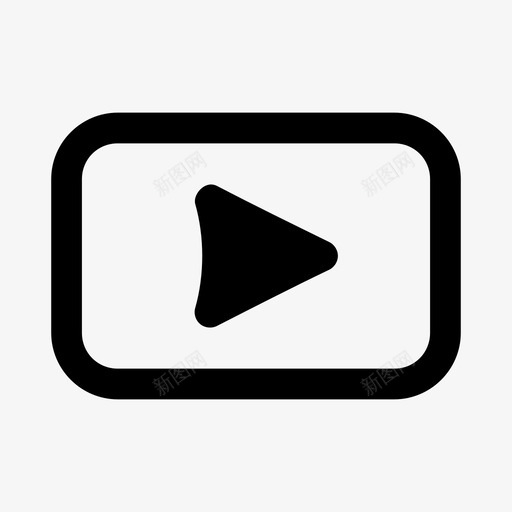 视频音乐播放图标svg_新图网 https://ixintu.com 声音 播放 视频 音乐