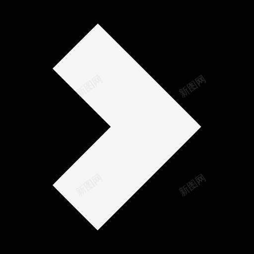 右V形V形方形图标svg_新图网 https://ixintu.com V形 V形方形 右V形 方形