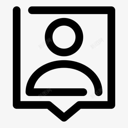 用户聊天身份证会员图标svg_新图网 https://ixintu.com 会员 学生证 照片资料 用户聊天 身份证 通讯缺口大