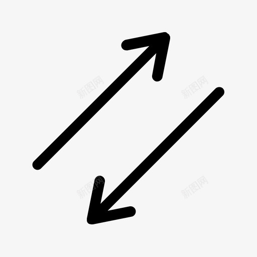 箭头方向标志图标svg_新图网 https://ixintu.com 方向 标志 简单箭头 箭头 转弯