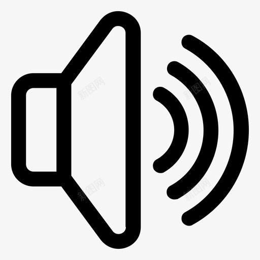 最大动态完整音乐图标svg_新图网 https://ixintu.com 声音 完整 最大动态 用户界面 音乐 音量