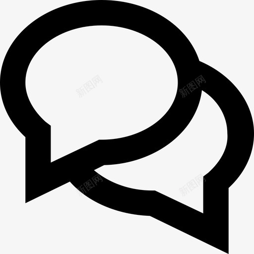 聊天聊天泡泡聊天信使图标svg_新图网 https://ixintu.com 短信息 线路基本图标集 聊天 聊天信使 聊天泡泡