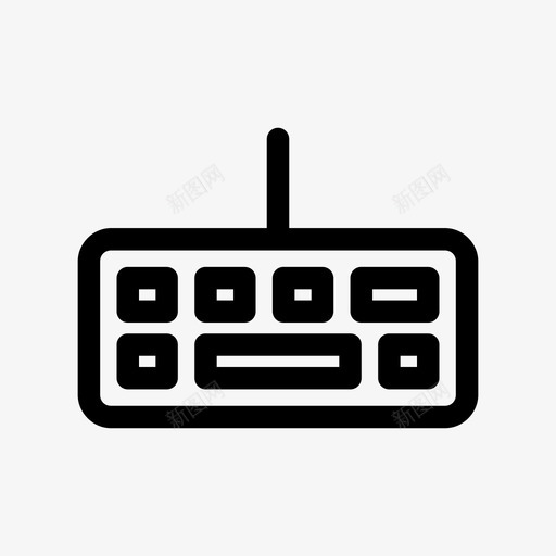 键盘电脑打字图标svg_新图网 https://ixintu.com 工作 打字 电脑 键盘