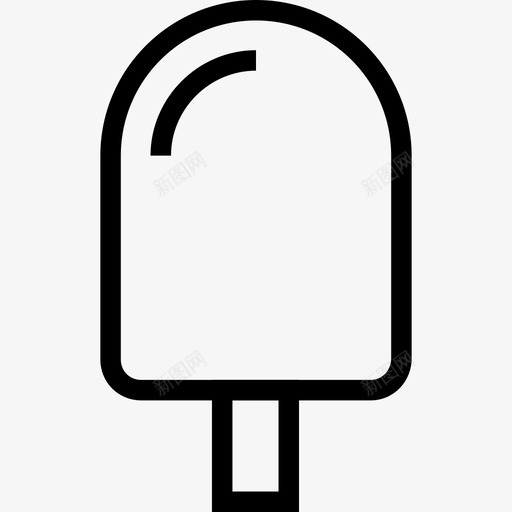 冰淇淋食品草莓图标svg_新图网 https://ixintu.com ios网络用户界面线图标 冰淇淋 草莓 食品 香草