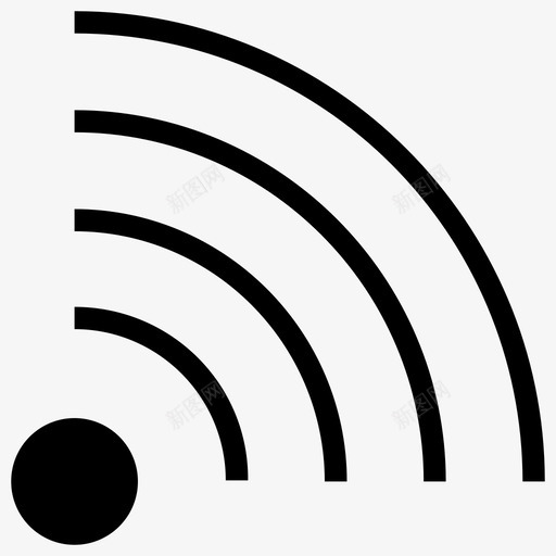 rss源博客通信图标svg_新图网 https://ixintu.com ios网络用户界面 rss源 博客 订阅 通信