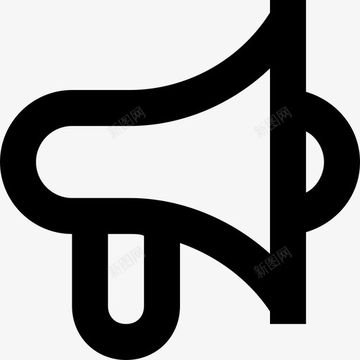 扩音器公告喇叭图标svg_新图网 https://ixintu.com 公告 喇叭 扩音器 线路基本图标集