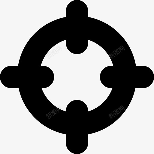 用一个有四条线的圆圈聚焦即界面界面和网络图标svg_新图网 https://ixintu.com 即界面 用一个有四条线的圆圈聚焦 界面和网络