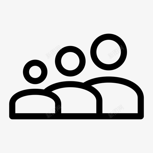 用户分组人员组图标svg_新图网 https://ixintu.com 人员组 分组 团队 头像 用户 用户组