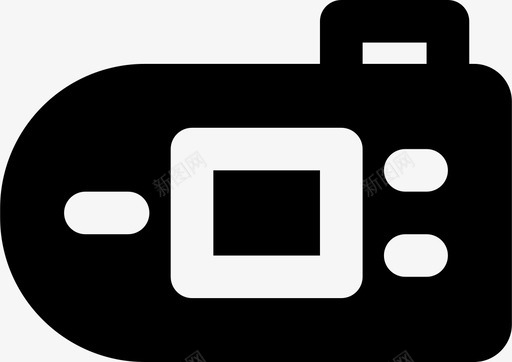 数码相机摄影录音图标svg_新图网 https://ixintu.com smashicons摄影mdsolid 录音 摄影 数码相机 视频
