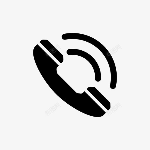 电话手机通讯图标svg_新图网 https://ixintu.com 手机 电话 通讯