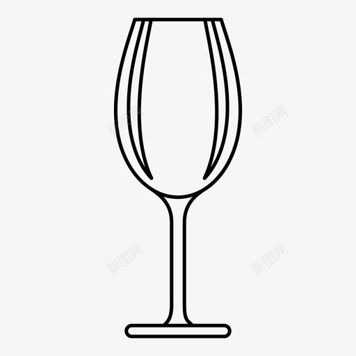 酒杯水晶图标svg_新图网 https://ixintu.com 水晶 酒杯