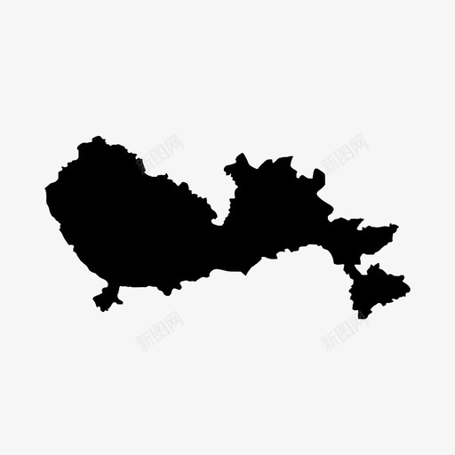深圳中国城市地图图标svg_新图网 https://ixintu.com 中国 城市 城市地图 深圳