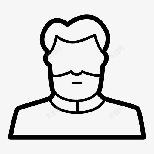 牧师神父男人图标svg_新图网 https://ixintu.com 人们 牧师 用户 男人 神父